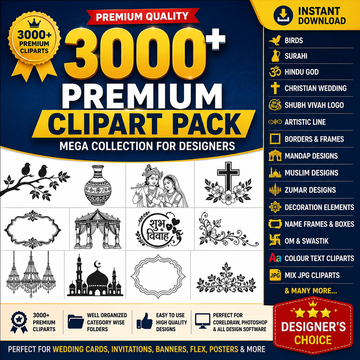 3000+ Premium ClipArt Pack - 2